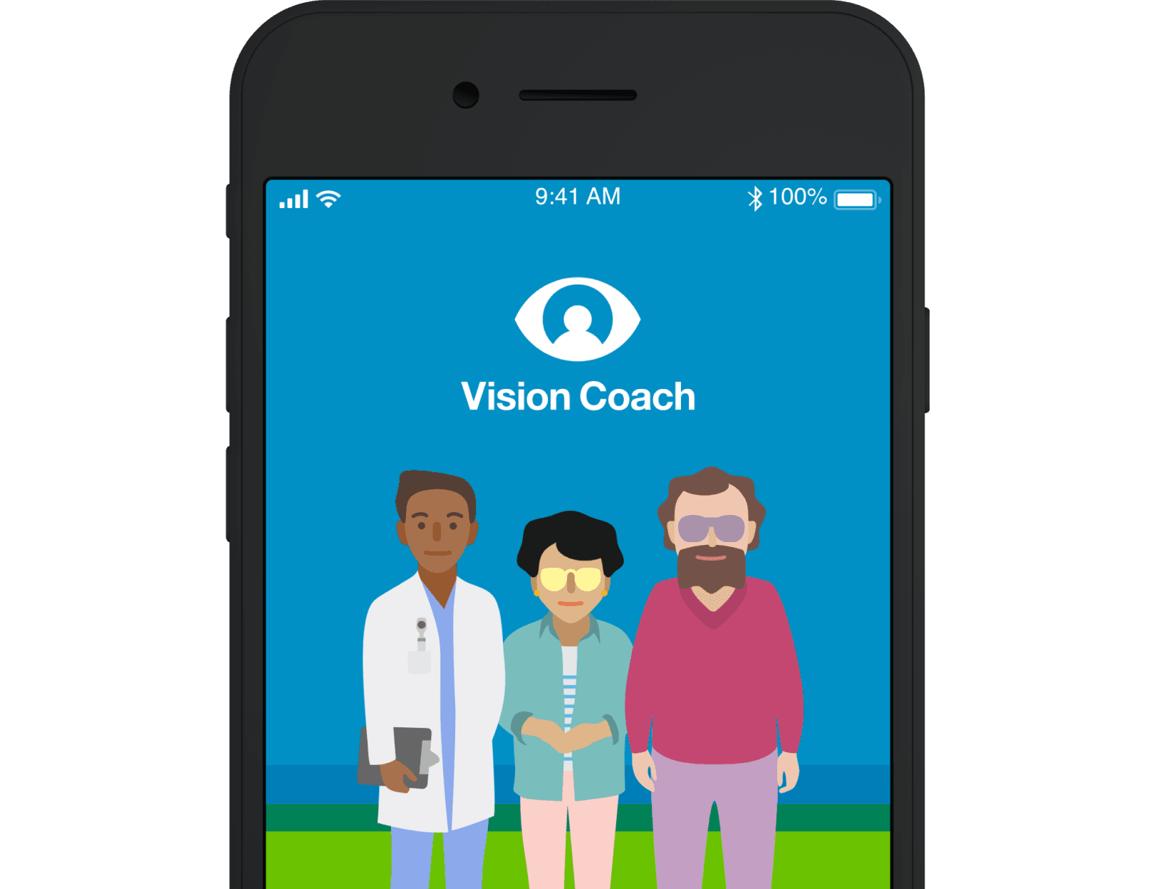 Vision coach app home screen